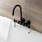 Kingston Brass AE5T0 3-3/8 Inch Wall Mount Tub Faucet, Matte Black AE5T0 - alternate 6